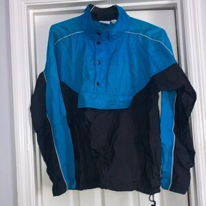 Avia Blue and Black vintage Windbreaker Jacket